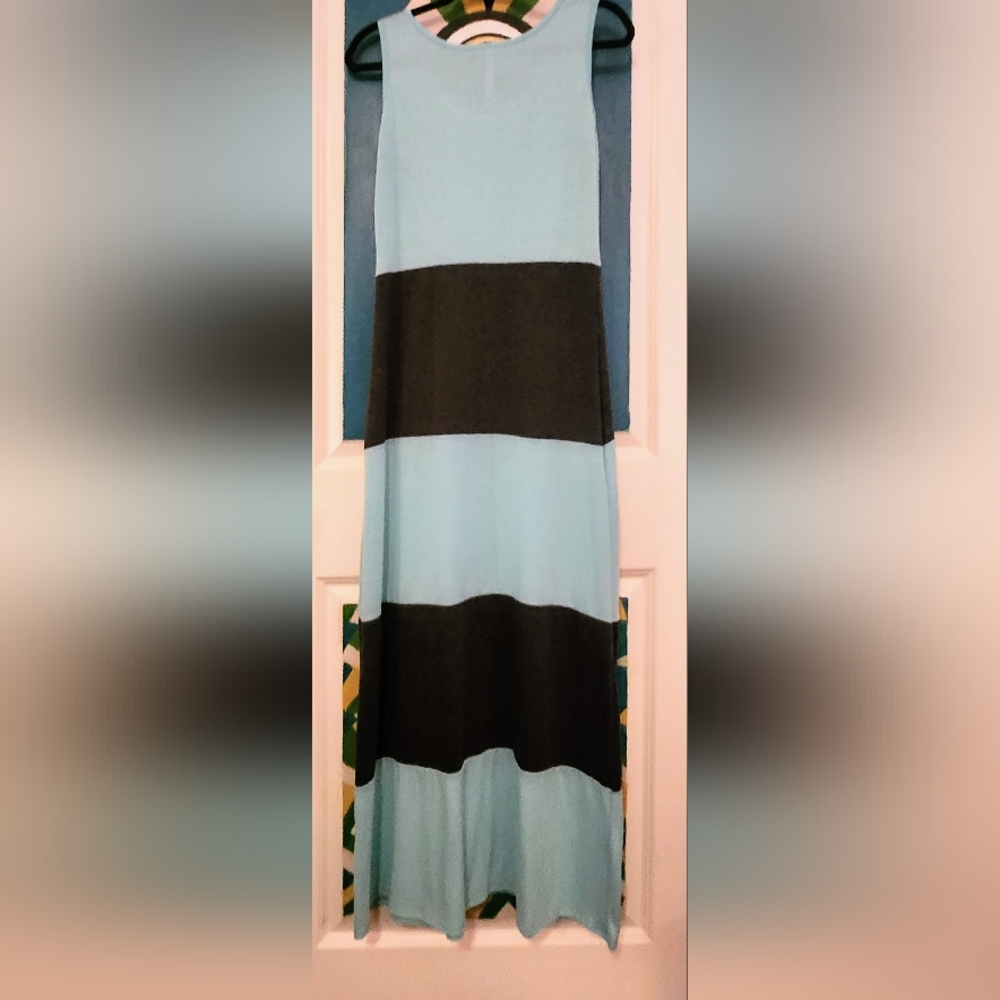 Andrea Missy Long Striped Dress-S - Picture 6 of 8